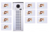 Interphone vidéo 10 appartements + 10 écrans
