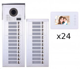 Interphone vidéo 12 appartements + 12 écrans