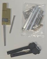 Cylindre et Kit de montage LOCKY-9 V4 - 65 mm côté extérieur - réglable côté  intérieur