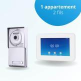 Interphone vidéo visiophone 1 appartement avec écran connecté 7 pouces