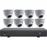 Kit vidéo-surveillance 8 caméras dômes AHD 720P + enregistreur vidéo