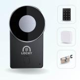 Pack serrure connectée LOCKY-4 Smart Lock 2.0 avec clavier, passerelle et cylindre ajustable