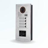 Platine de rue portier interphone 2 fils 4 boutons avec lecteur de cartes VIZIGUARD MODERN