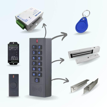 Kit de contrôle d'accès sans fil à codes et badges S7