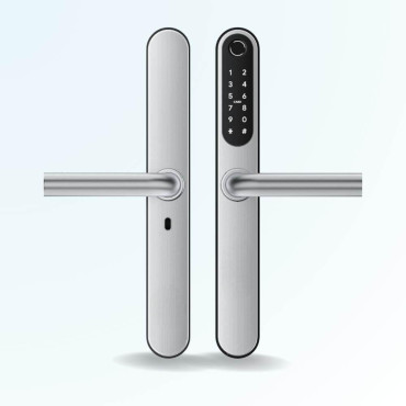 Serrure connectée à empreintes, codes et badges LOCKY-9 V4 Sans Perçage