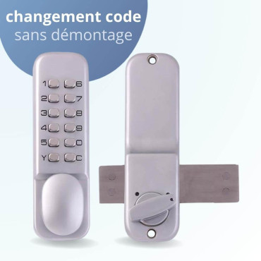 Verrou à code mécanique BT25 avec changement du code sans démontage