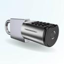 Cadenas connecté étanche LOCKY-6 V3 à Empreinte digitale, Code, Badge, Bluetooth, et clé de secours