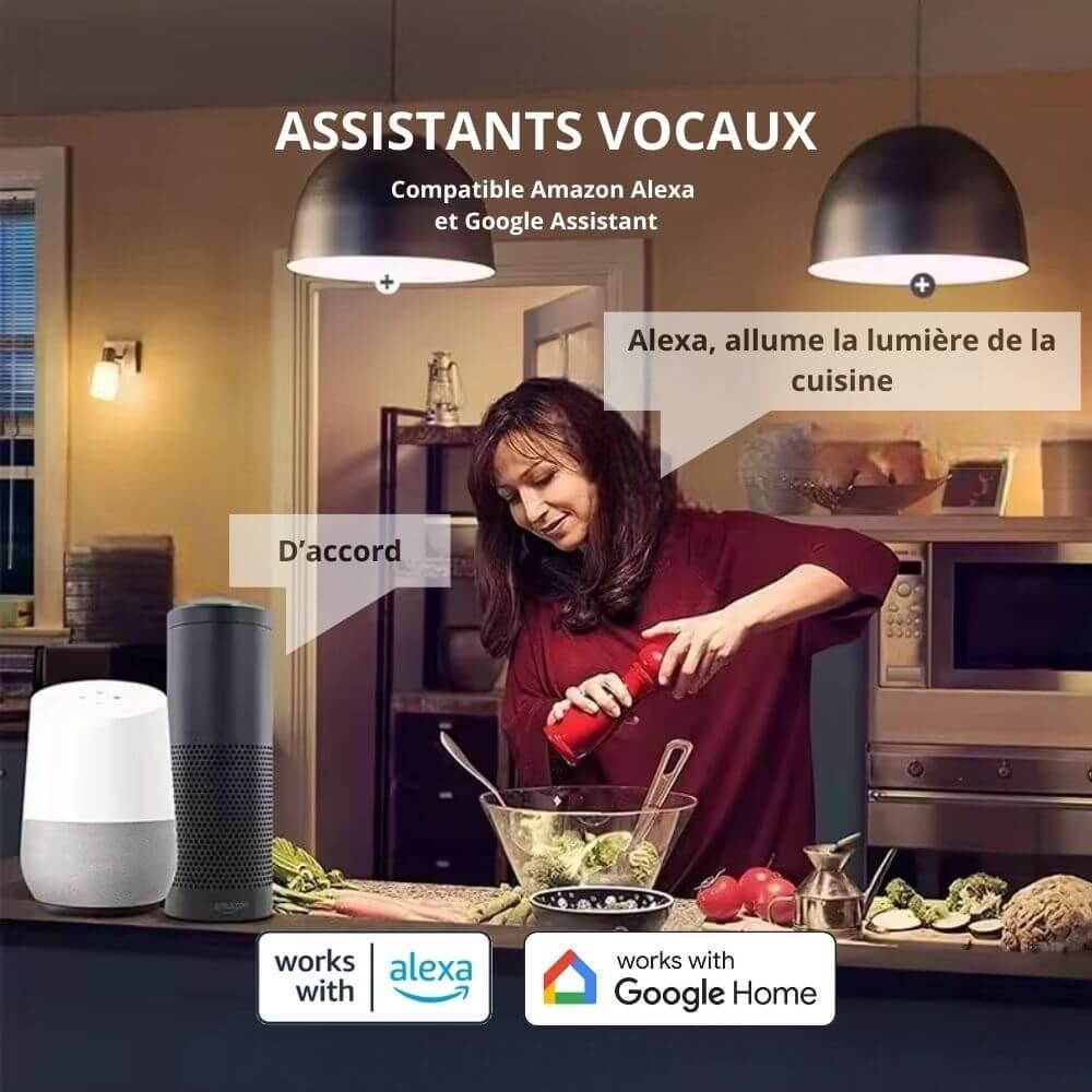 Ampoule connectée compatible Alexa et Google Home