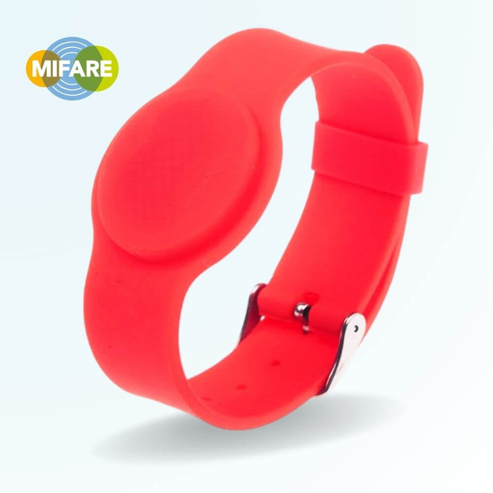 Bracelet RFID en silicone étanche ajustable MIFARE 13.56MHz