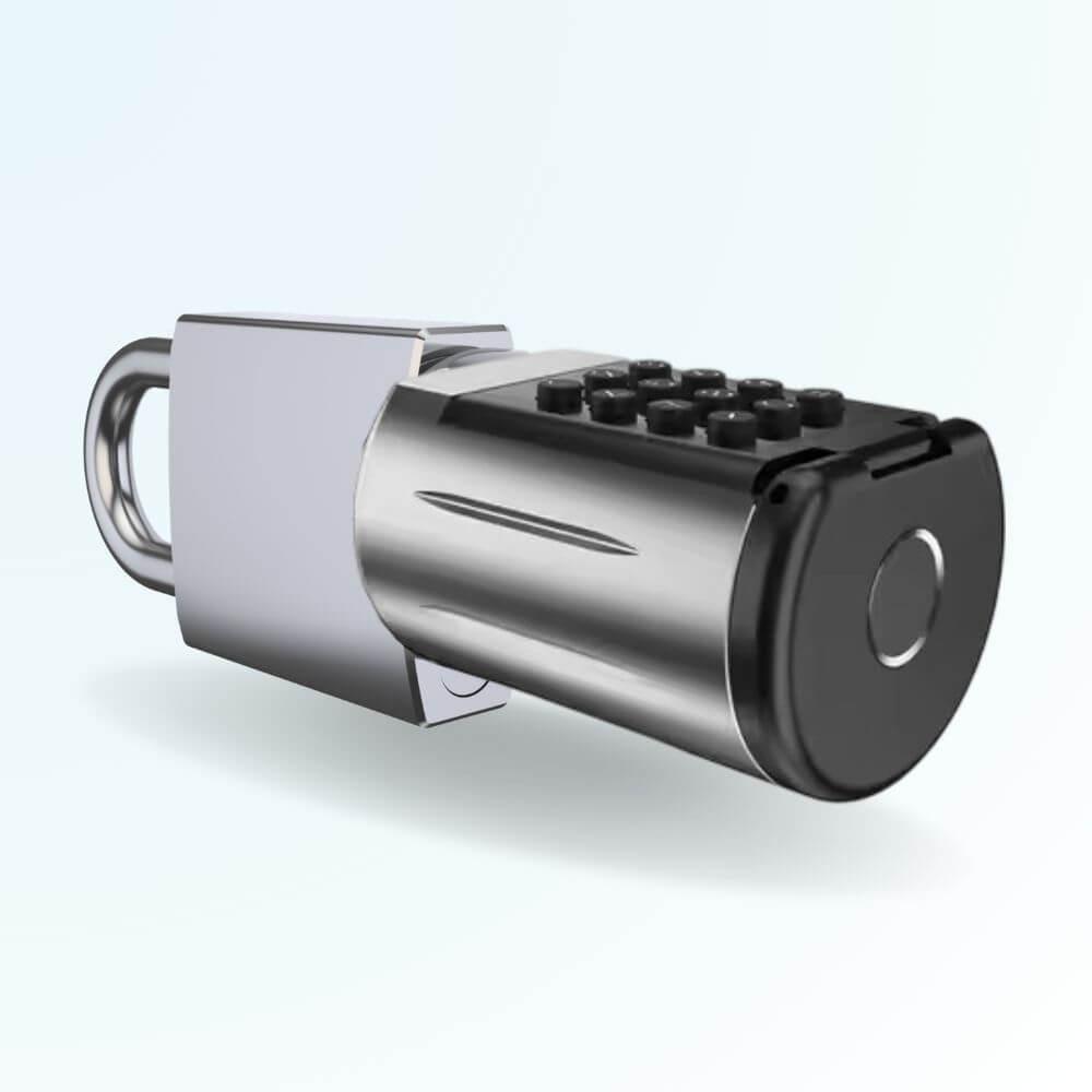 Cadenas à empreinte, code, badge et clé connecté LOCKY-6 V3