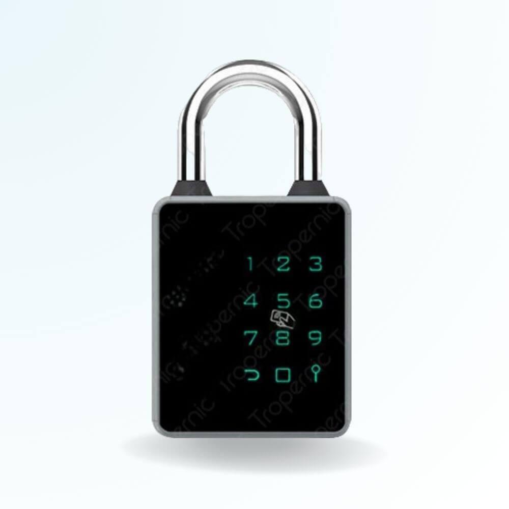 Cadenas à code et badge connecté LOCKY PAD - Code, Badge, Bluetooth, et clé  de secours - BT Security
