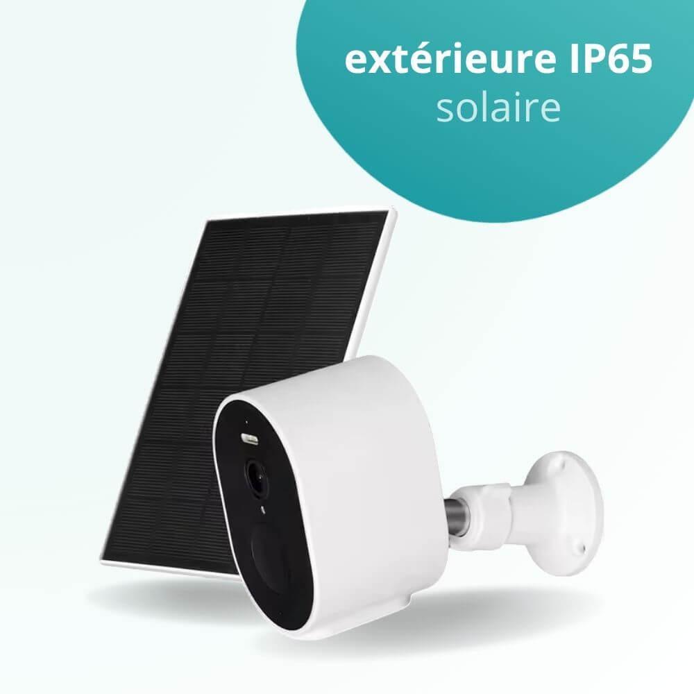Caméra connectée extérieure WIFI sans fil solaire
