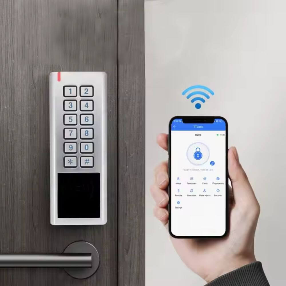 Kit de contrôle d'accès connecté avec clavier anti vandalisme LOCKY-14