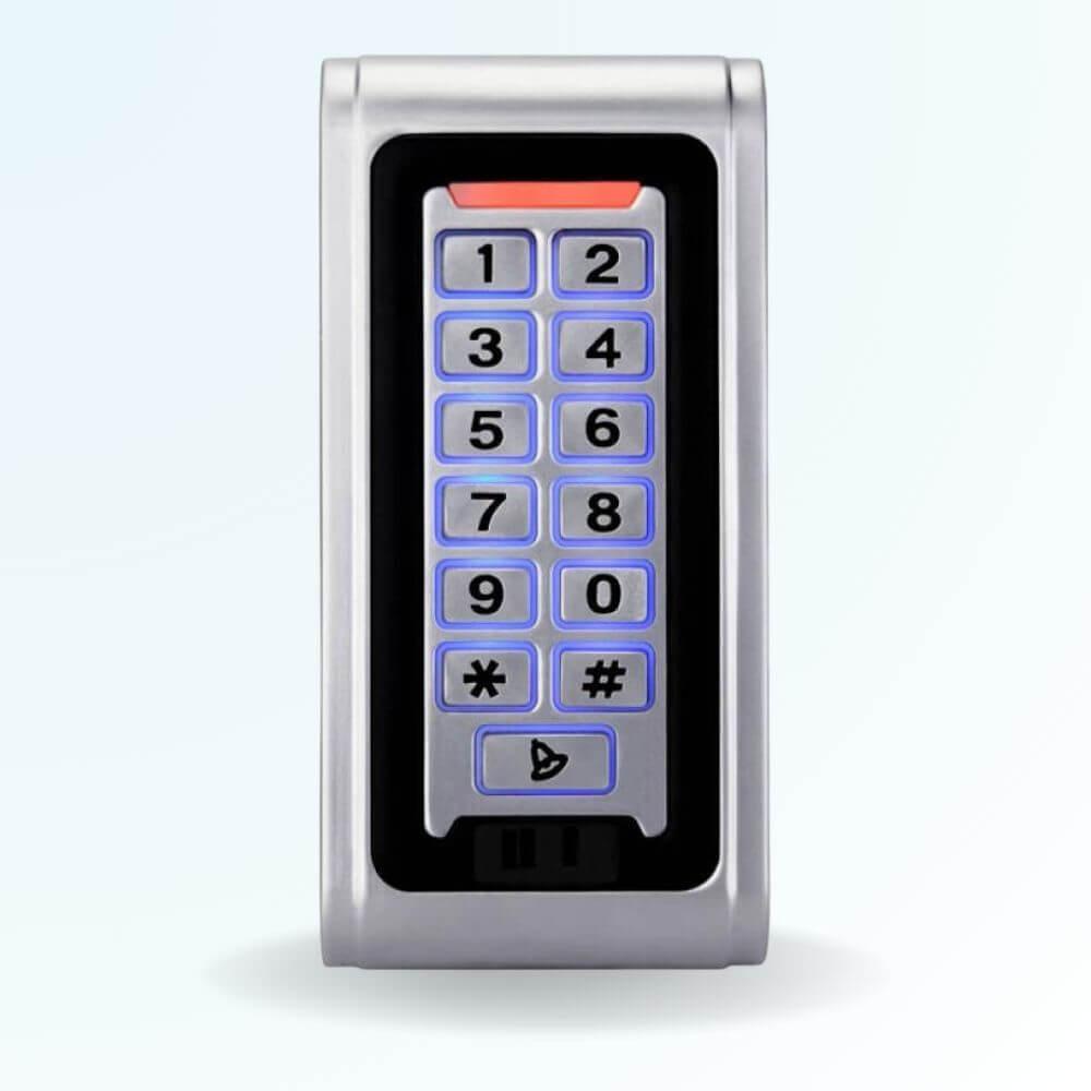 Clavier de contrôle d'accès à code et badge étanche S6 EM