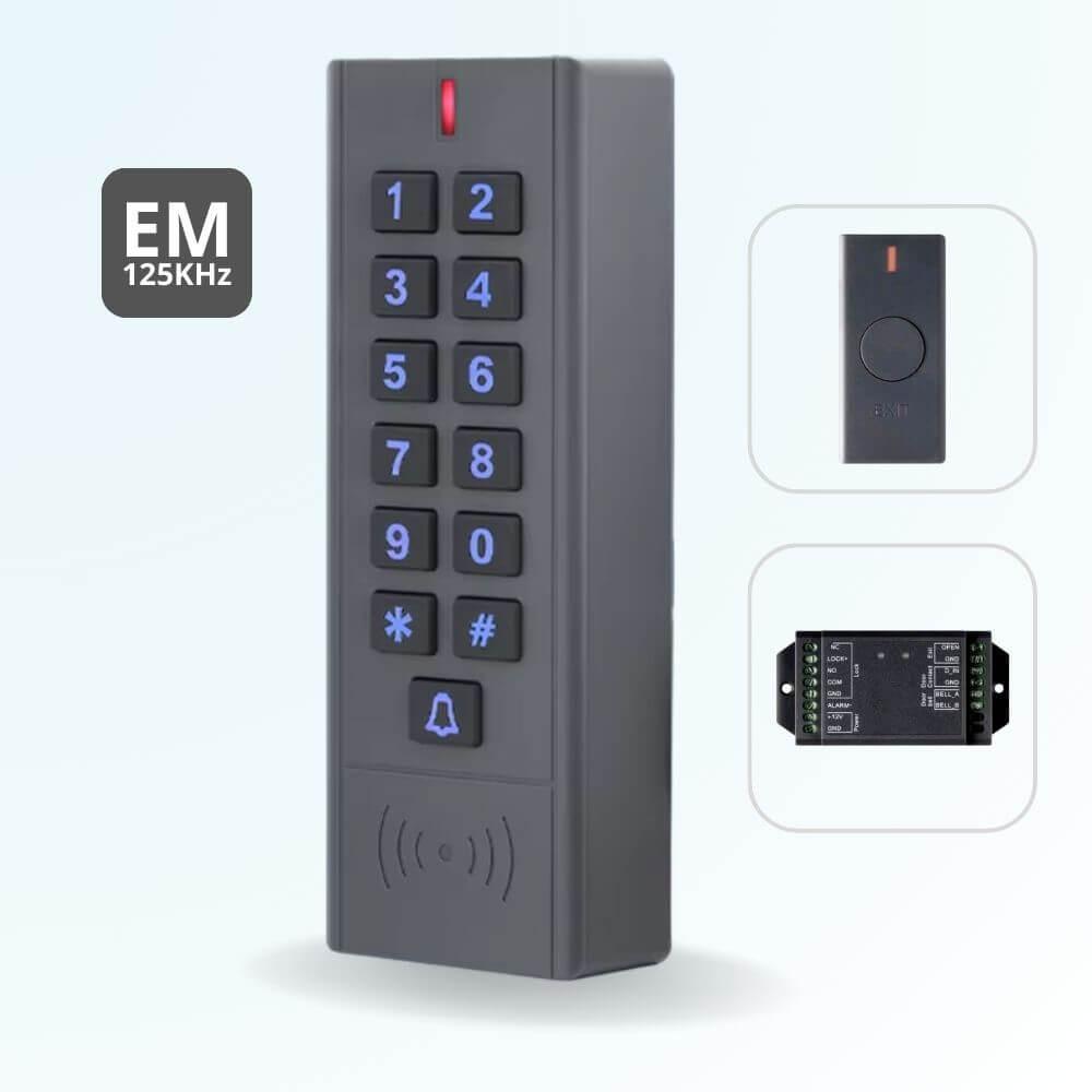Clavier de contrôle d'accès sans fil à codes et badges S7 EM