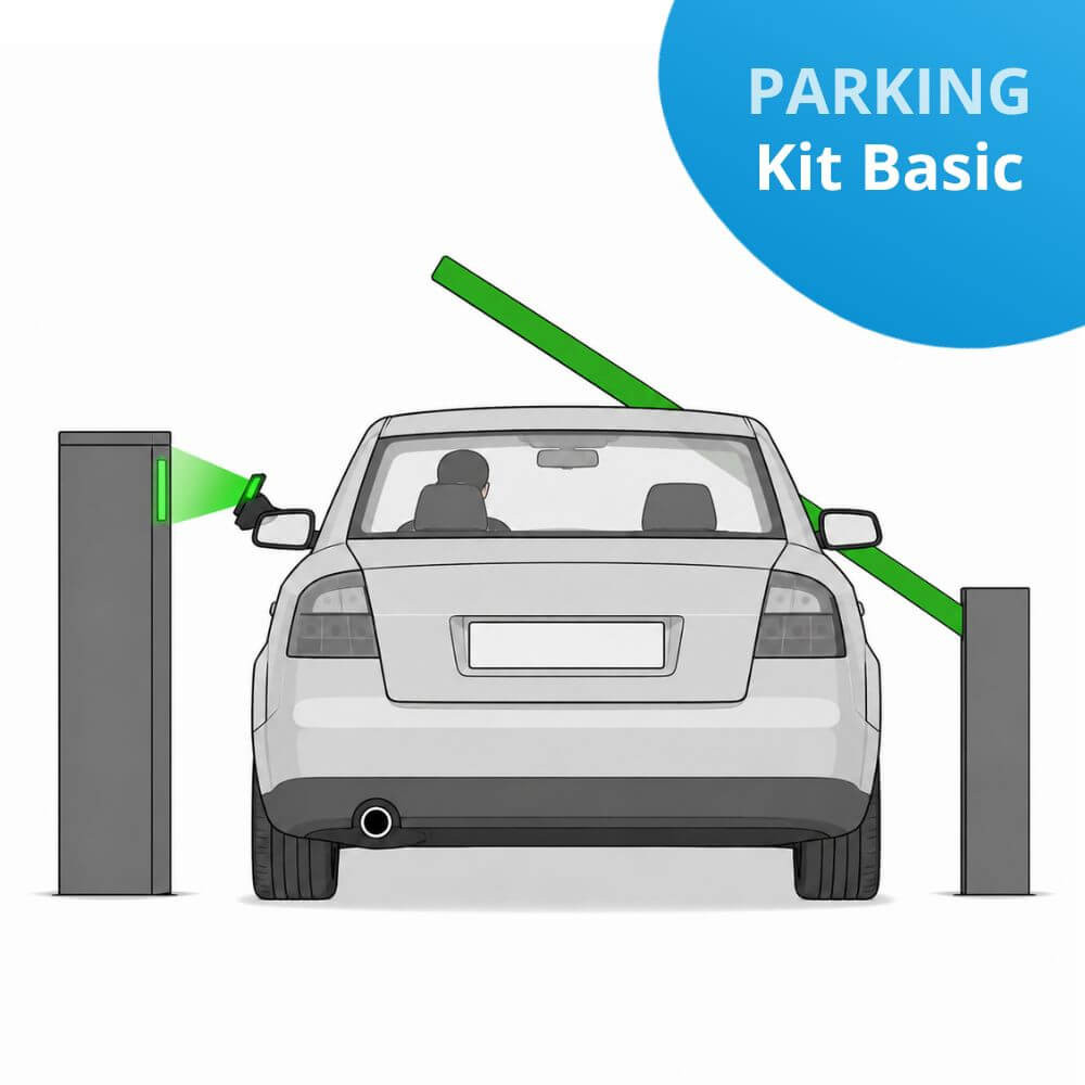 Kit complet de contrôle d'accès parking à badges