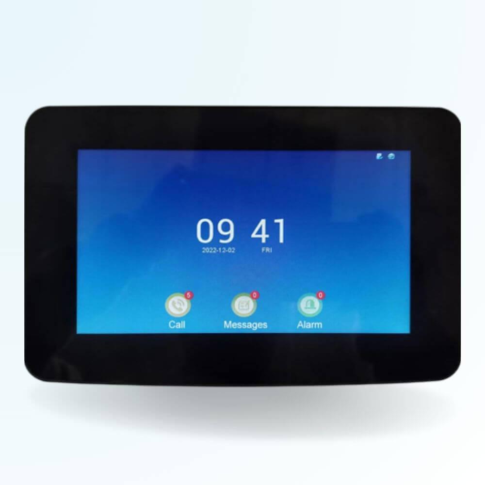 Station intérieure connectée 7" TUYA coloris noir pour interphone vidéo 2 Fils