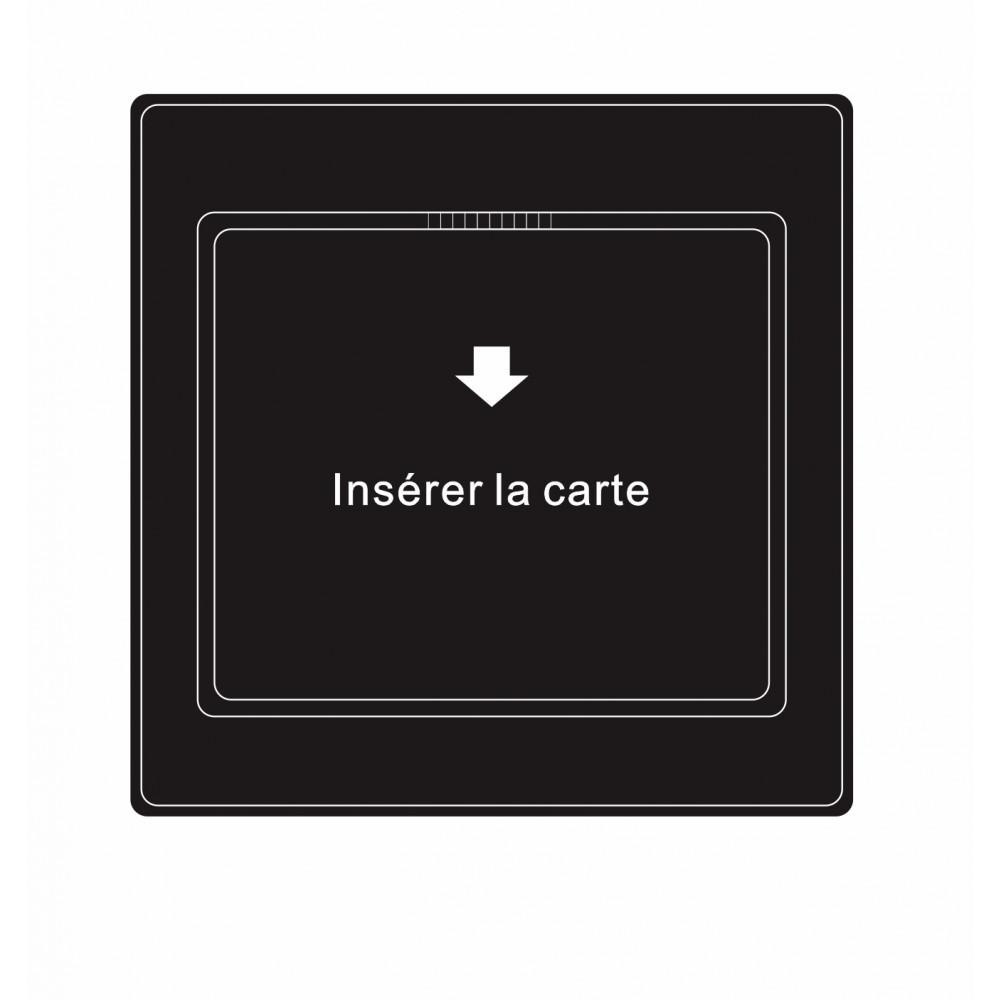 Interrupteur à économie d'énergie led RFID Mifare à carte - SH3 noir