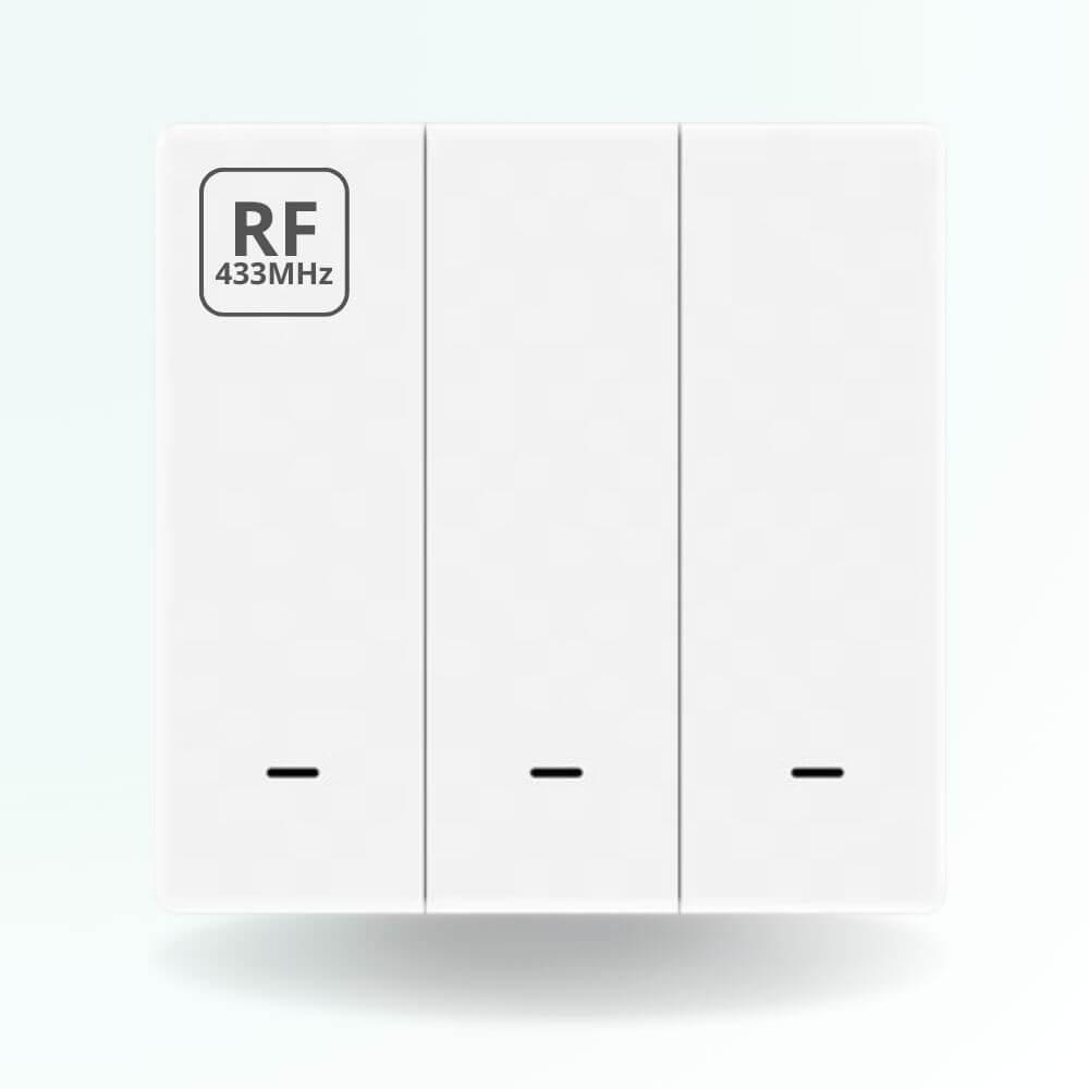 Interrupteur sans fil RF 433 MHz 3 boutons