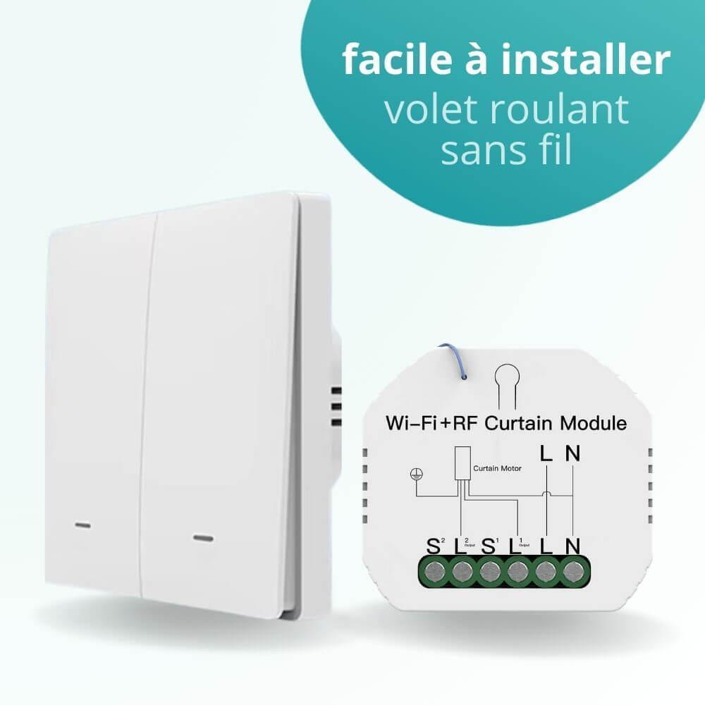 Pack volet roulant connecté avec interrupteur sans fil