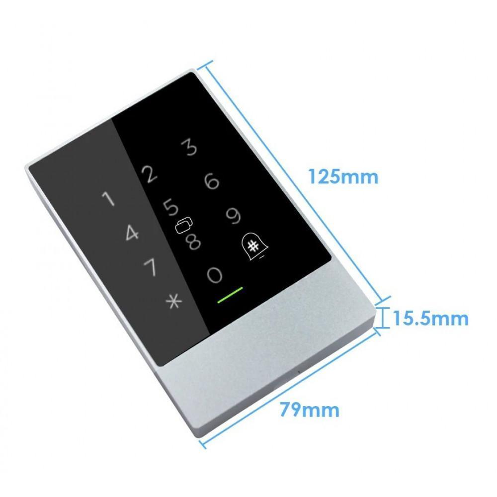 Clavier de contrôle d'accès tactile connecté LOCKY-7C - code, badge et ...