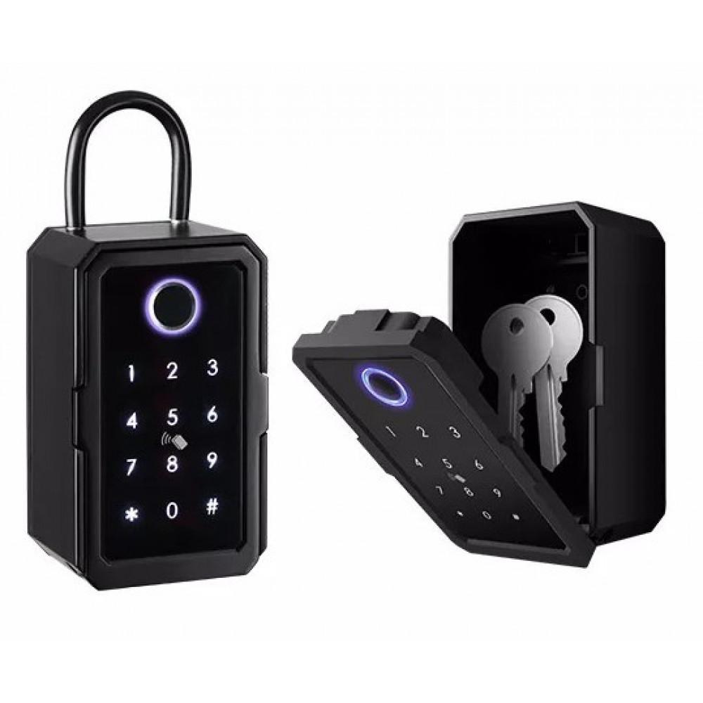 ARREGUI KEEPER-E SEG013 Boîte à clés connectée, coffre de sécurité pour clé  avec Bluetooth & app mobile, boitier à clé, coffre mural pour clés, argent