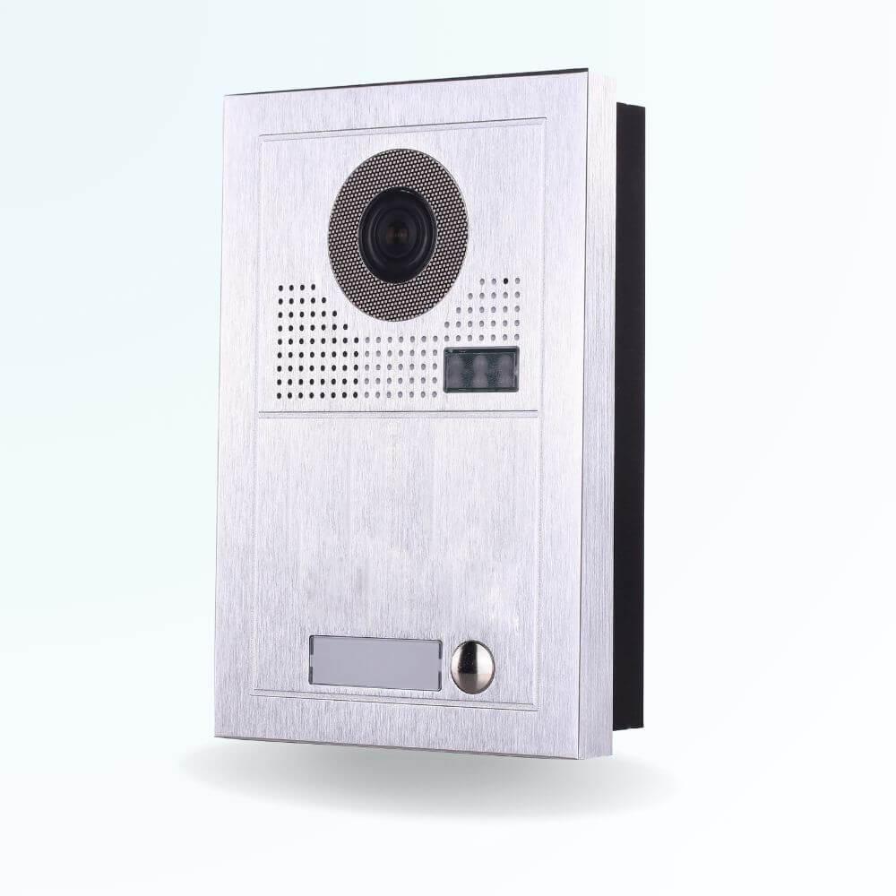 Platine de rue interphone pour 1 appartement
