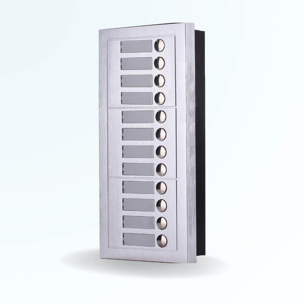 Extension de platine de rue interphone pour 12 appartements