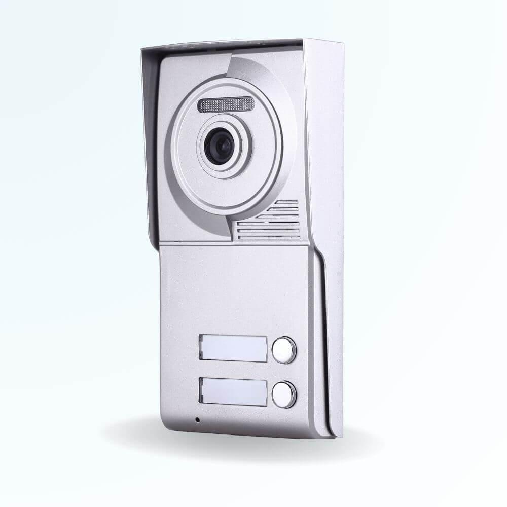 Platine de rue portier interphone video 2 fils 2 boutons VIZIGUARD NEO