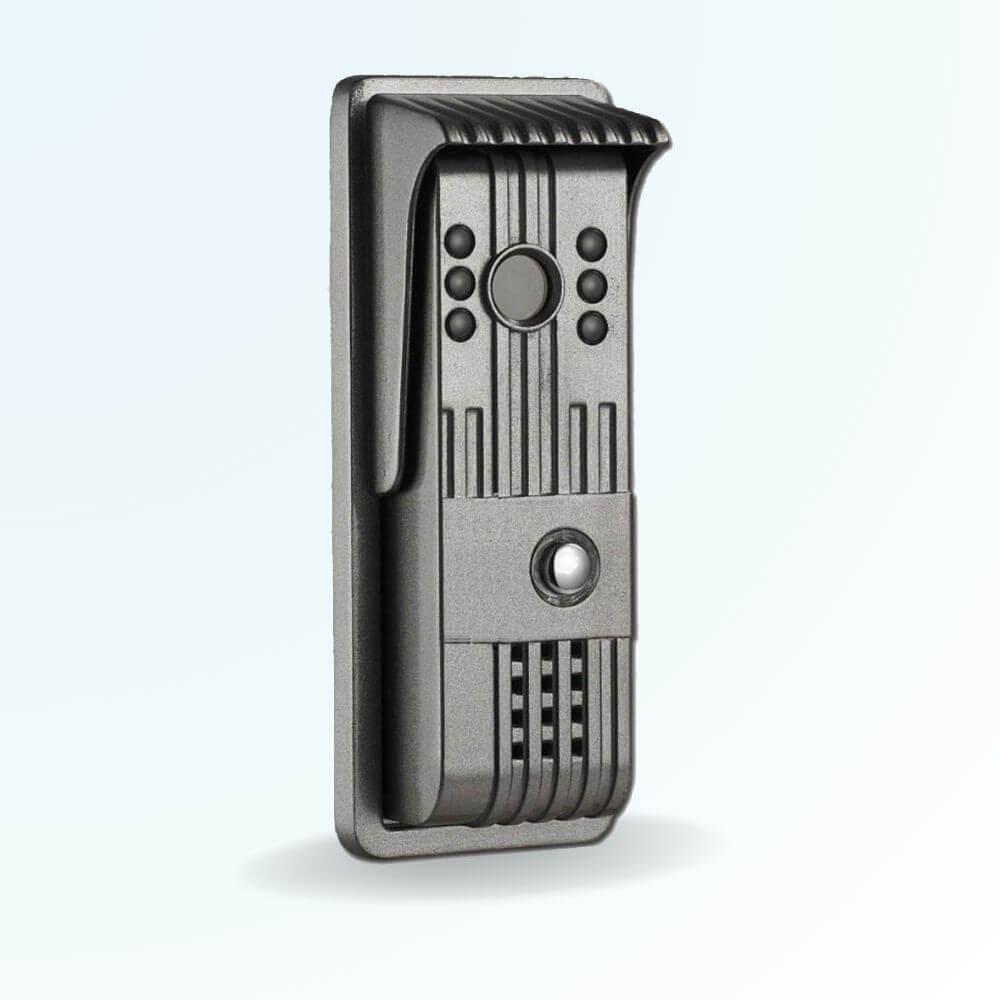 Platine de rue 1 bouton PILI pour système interphonie 4 fils