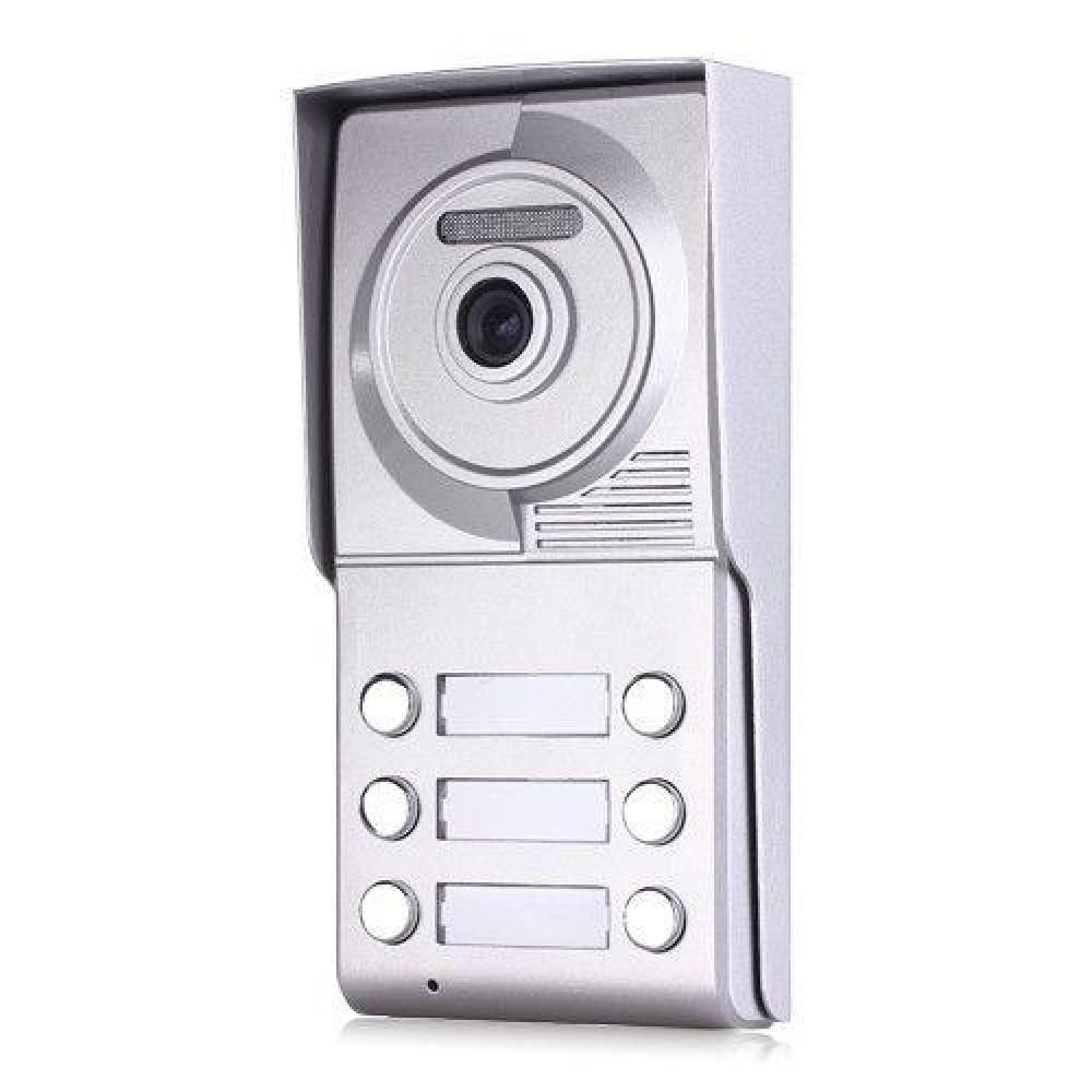 Interphone Vidéo Maison 2 à 6 Familles – Kit Visiophone Extérieur/intérieur étanche, Sans Marque