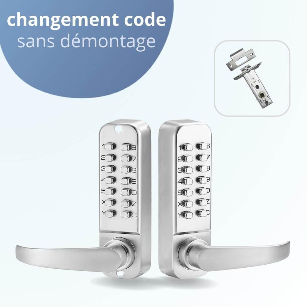 Serrure à code mécanique BT208 avec changement du code sans démontage