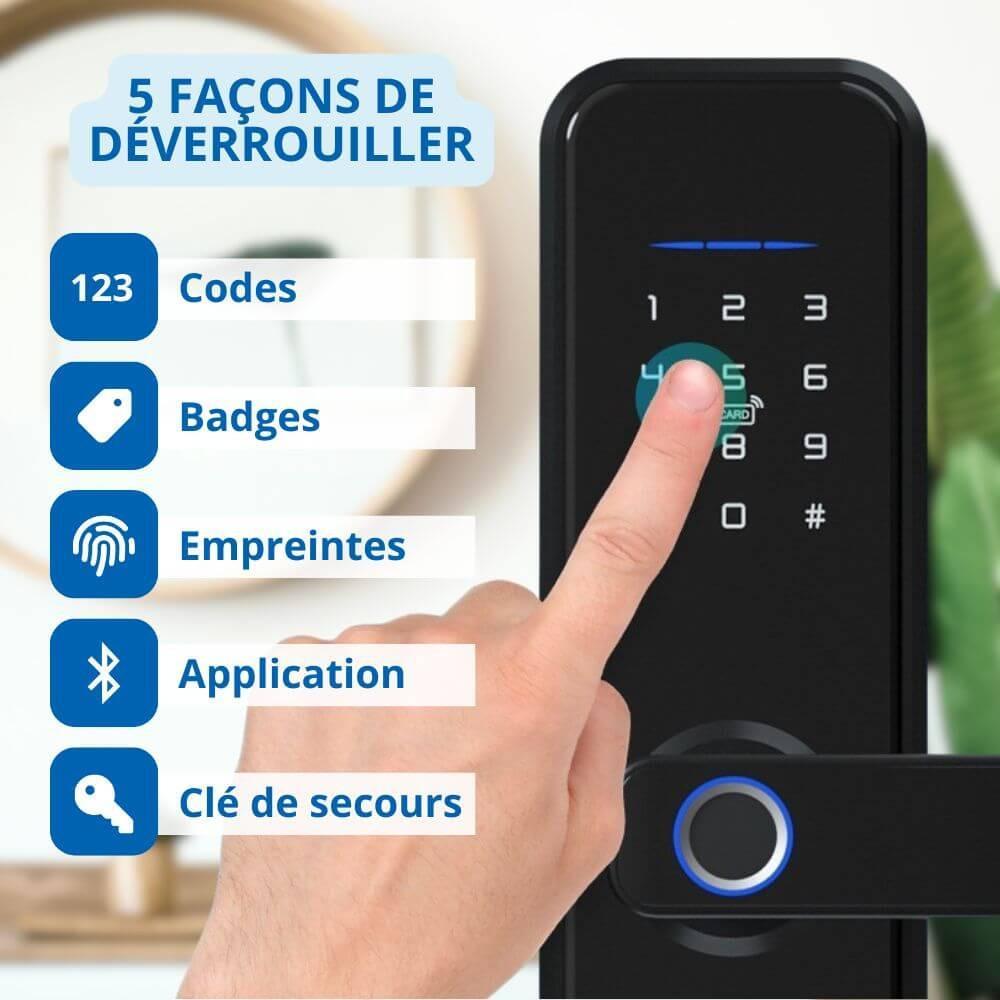 Méthodes de déverrouillage de la serrure connectée LOCKY-2