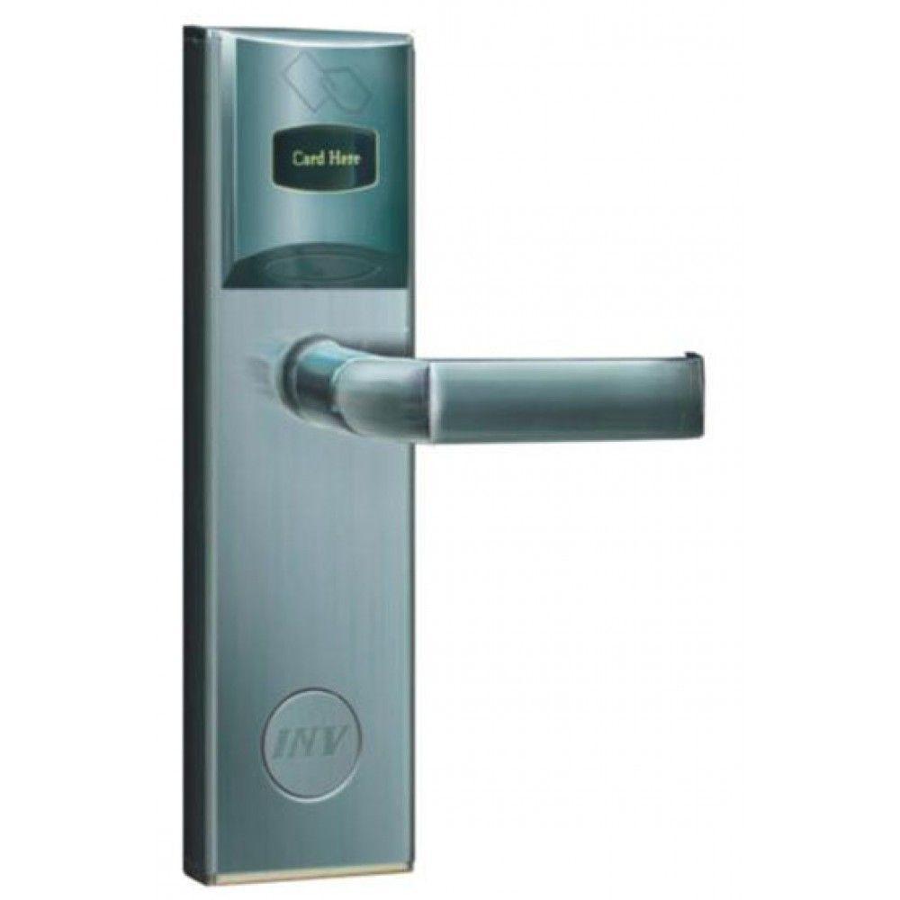 Serrure d'hotel RFID Zeno 2001 argent droite BT Security
