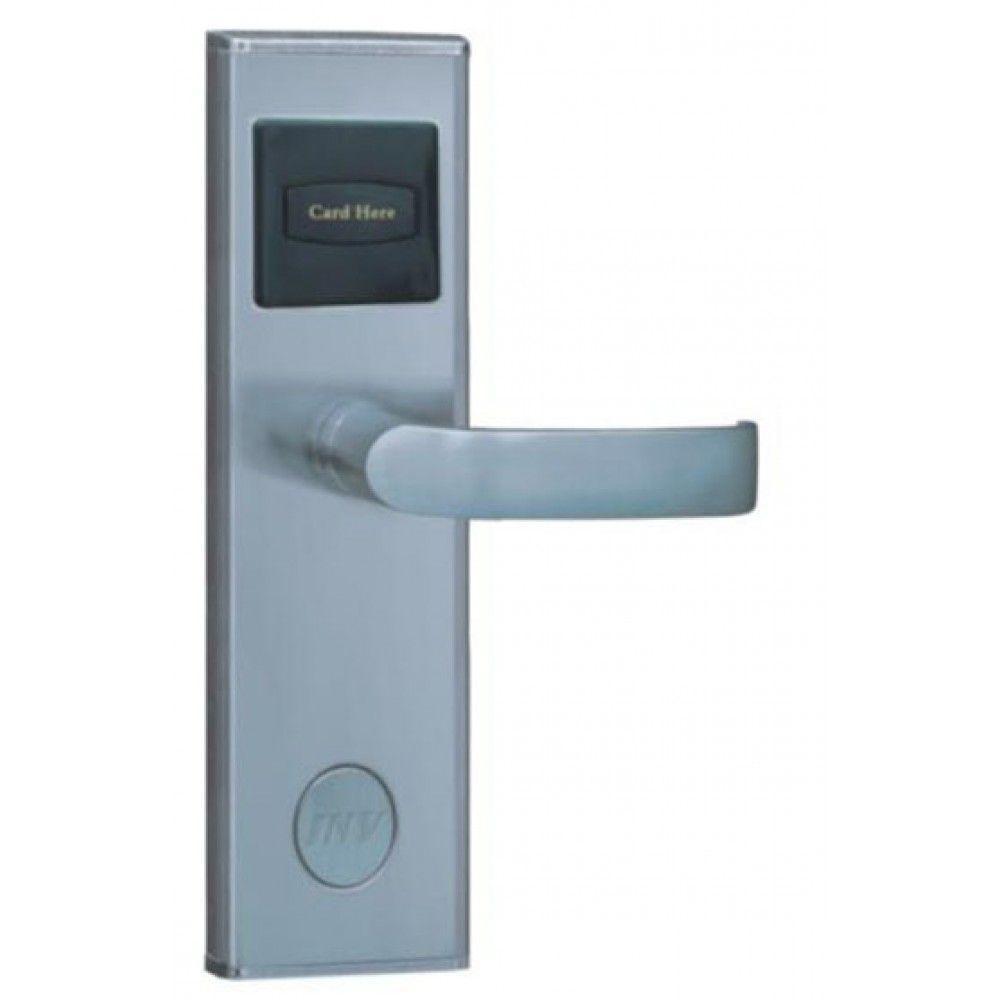 Serrure d'hotel RFID Zeno 200 argent droite BT Security