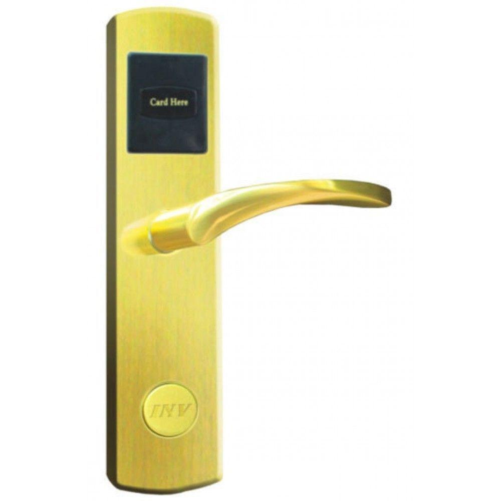 Serrure d'hotel RFID Zeno 600B dorée droite BT Security