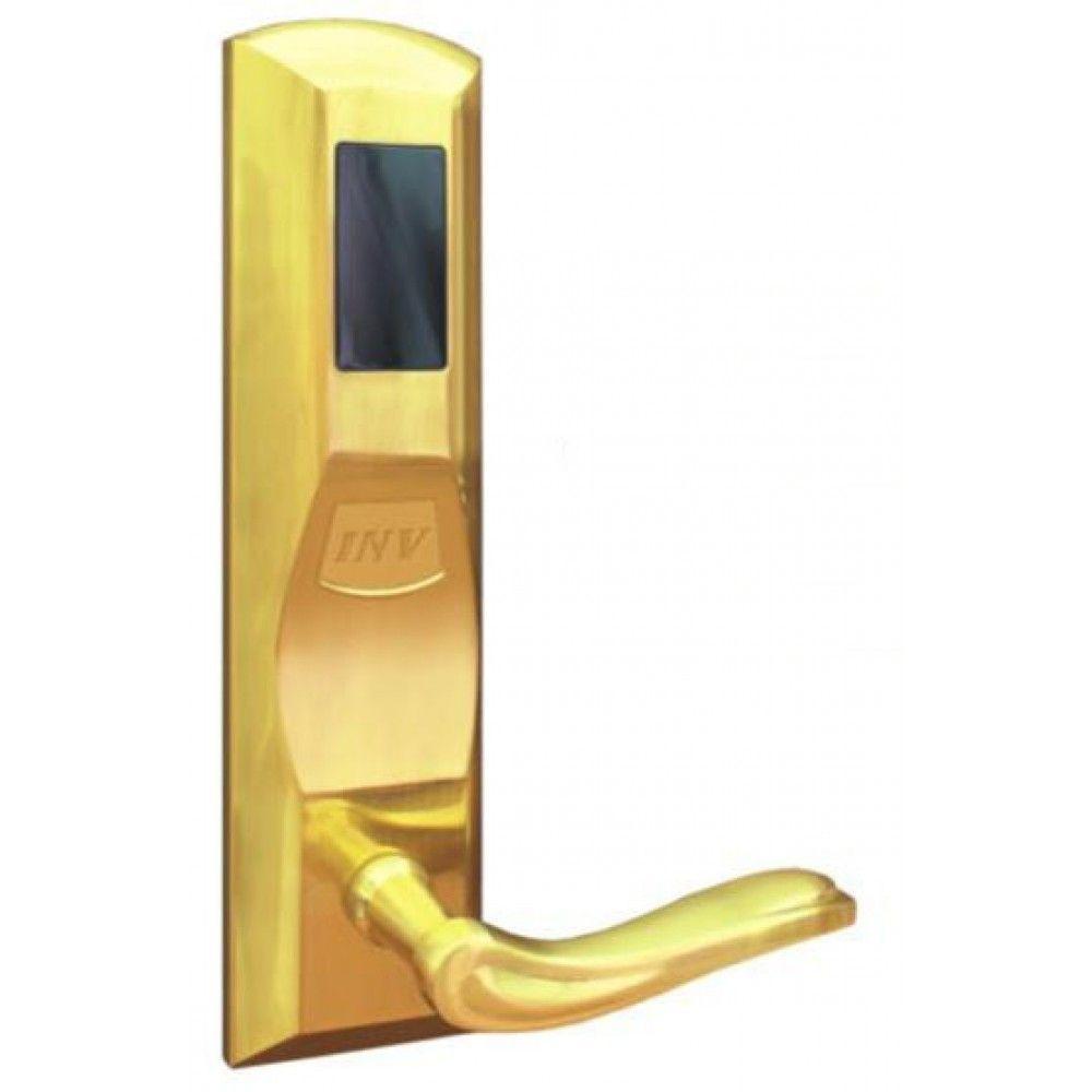 Serrure d'hotel RFID Zeno 881 dorée droite BT Security.jpg