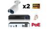 Kit vidéo surveillance IP POE 2 caméras