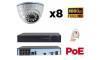 Kit vidéo surveillance IP POE 8 caméras