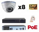 Kit vidéo surveillance IP POE 8 caméras