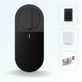 Pack serrure connectée LOCKY-4 Smart Lock 3.0 avec clavier, passerelle et cylindre ajustable