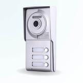 Platine de rue 3 boutons pour système interphonie 4 fils