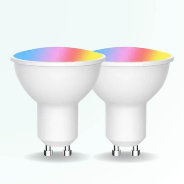 Pack 2 Ampoule connectée Wi-Fi GU10 5W RGBW