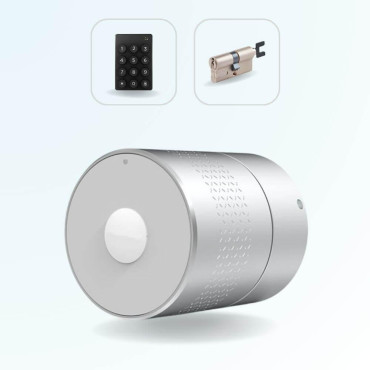 Pack serrure connectée LOCKY-4 Smart Lock 2.0 avec clavier et cylindre ajustable