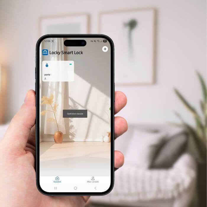 Une serrure connect&eacute;e remplace les cl&eacute;s