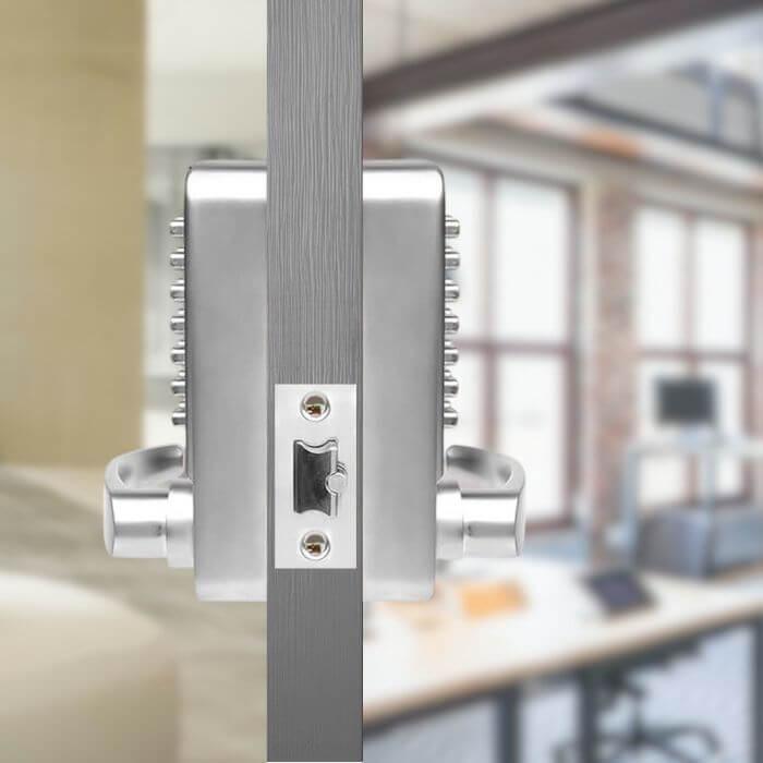 Serrure &agrave; code double en entr&eacute;e et en sortie