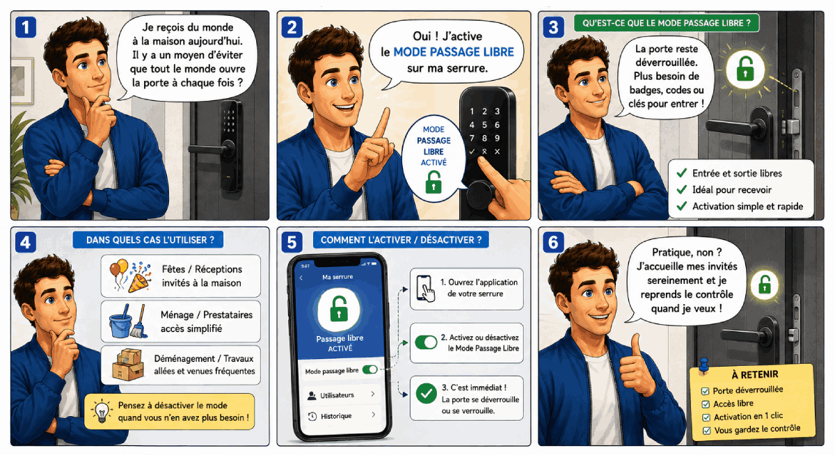 Comment fonctionne le mode passage libre