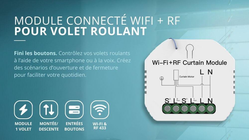 Module volet roulant connect&eacute; WIFI