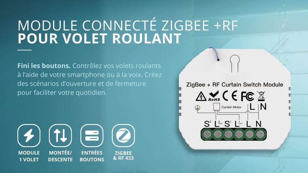 Module volet roulant connect&eacute; ZigBee