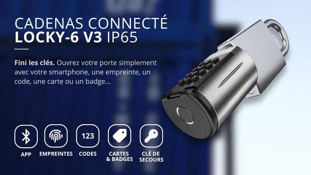 Cadenas connect&eacute; &eacute;lectronique LOCKY-6 V3
